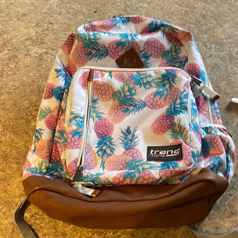 Girls backpack, Trans by Jansport, very good condition, clean, cute patterns